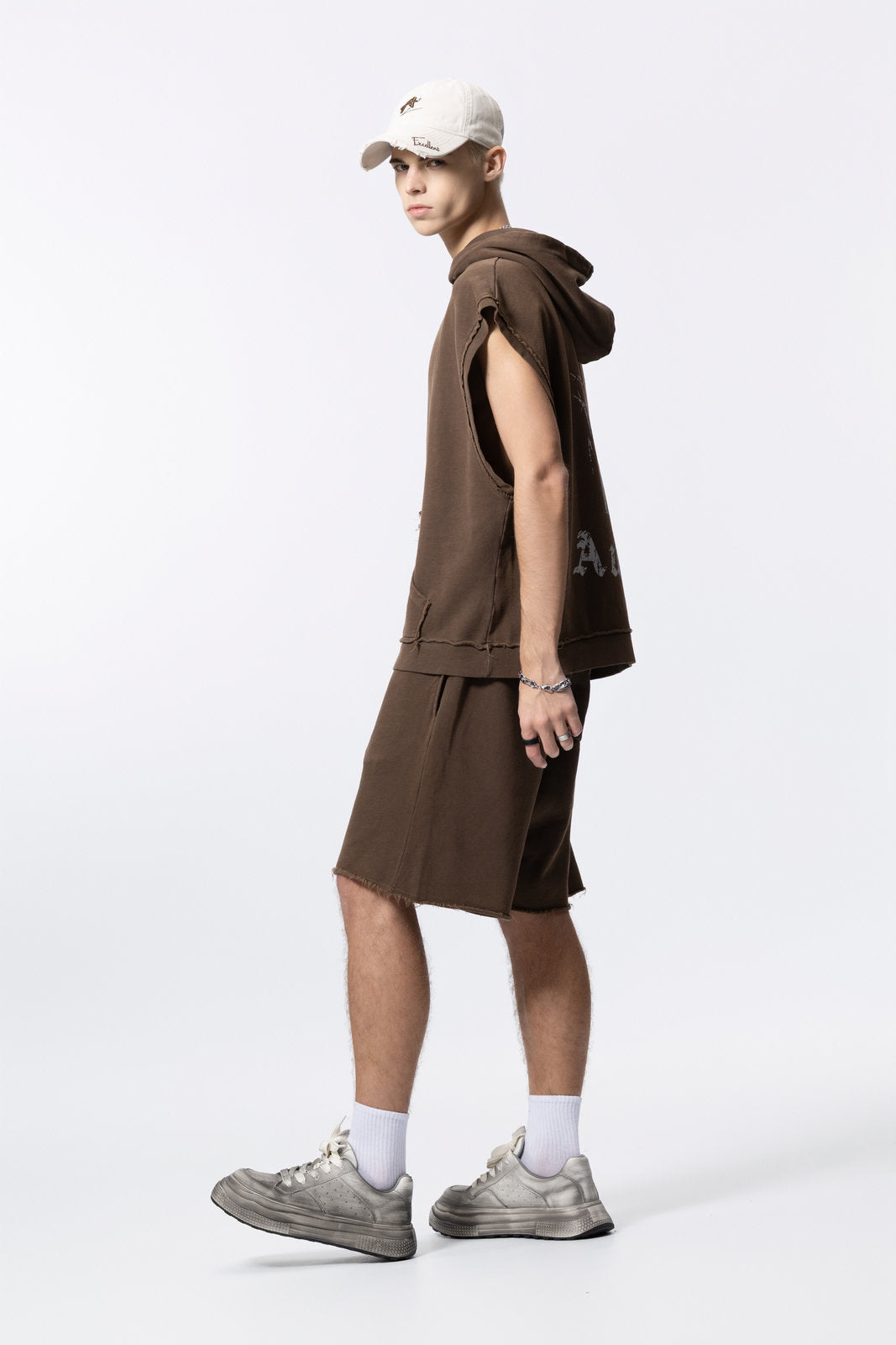 Hooded sleeveless jacket for women and men AFXBX004