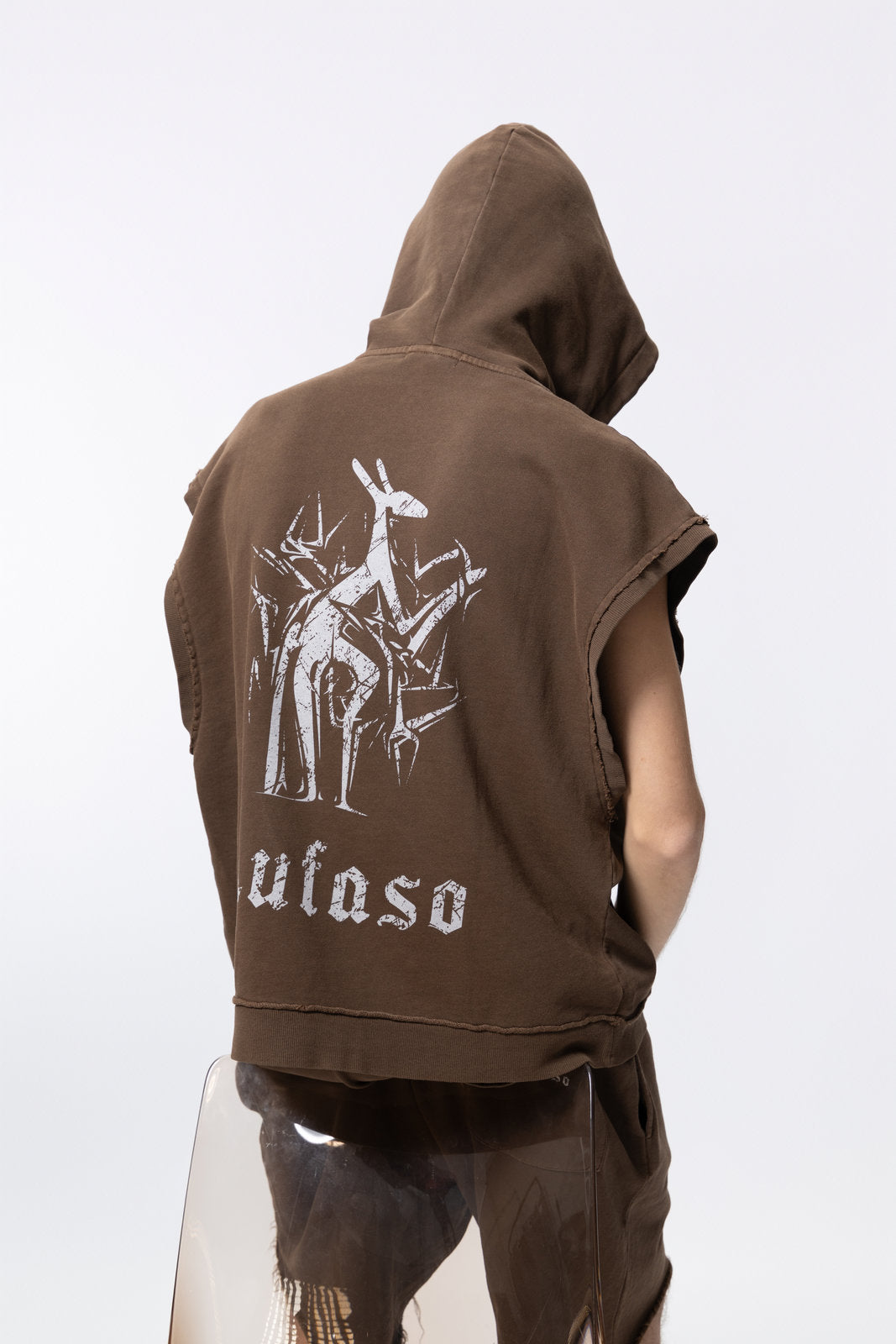 Hooded sleeveless jacket for women and men AFXBX004