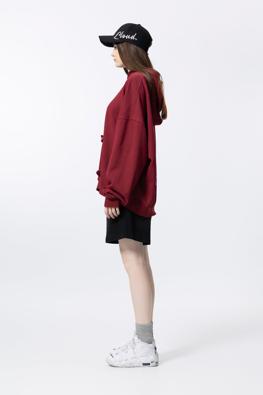 Washed Vintage Distressed Hoodie for women and men AFXWY003