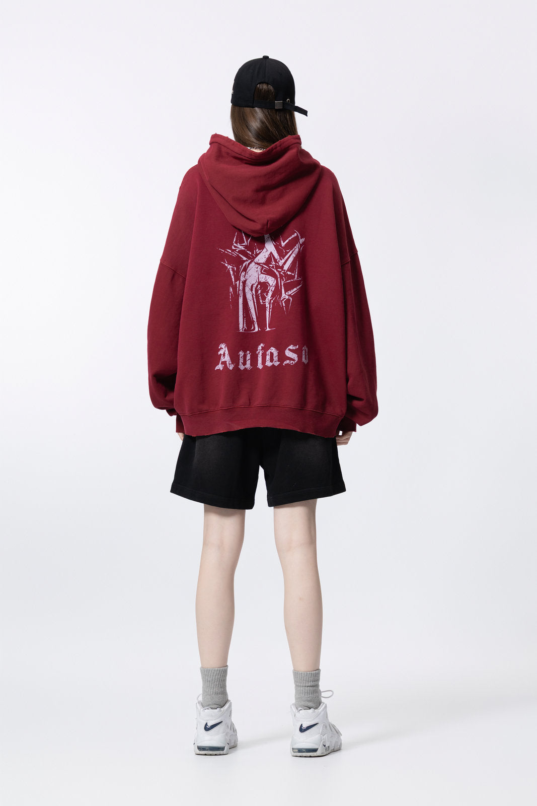 Washed Vintage Distressed Hoodie for women and men AFXWY003