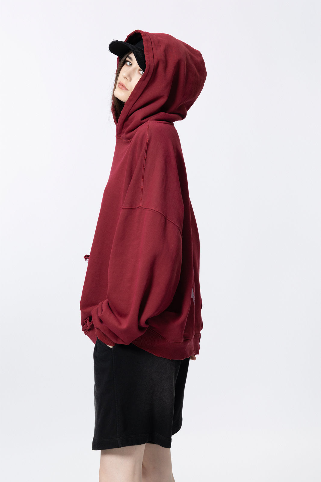 Washed Vintage Distressed Hoodie for women and men AFXWY003