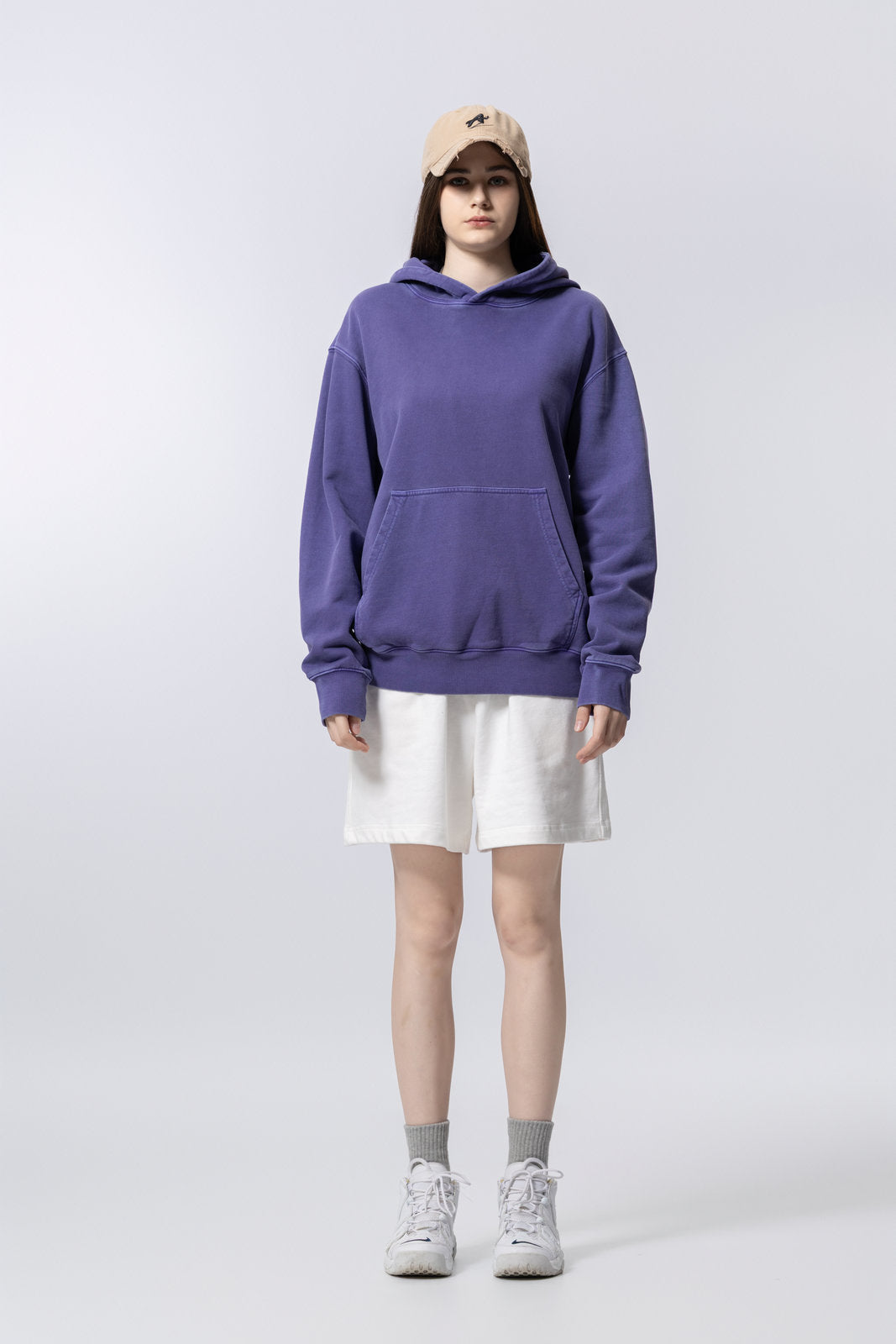 Washed Vintage Distressed Hoodie for women and men AFXWY004