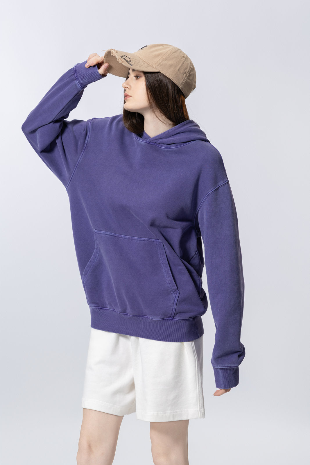 Washed Vintage Distressed Hoodie for women and men AFXWY004