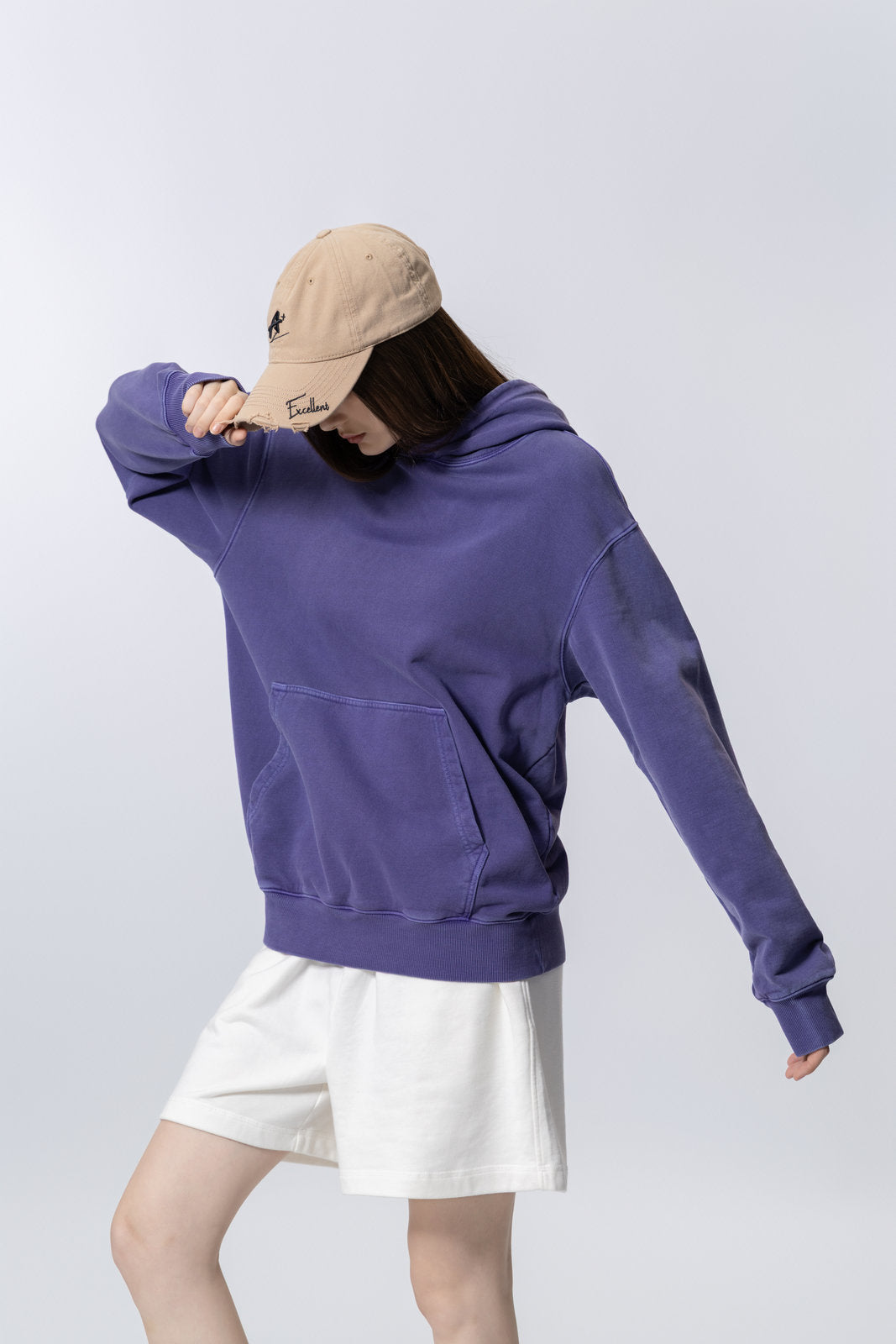 Washed Vintage Distressed Hoodie for women and men AFXWY004