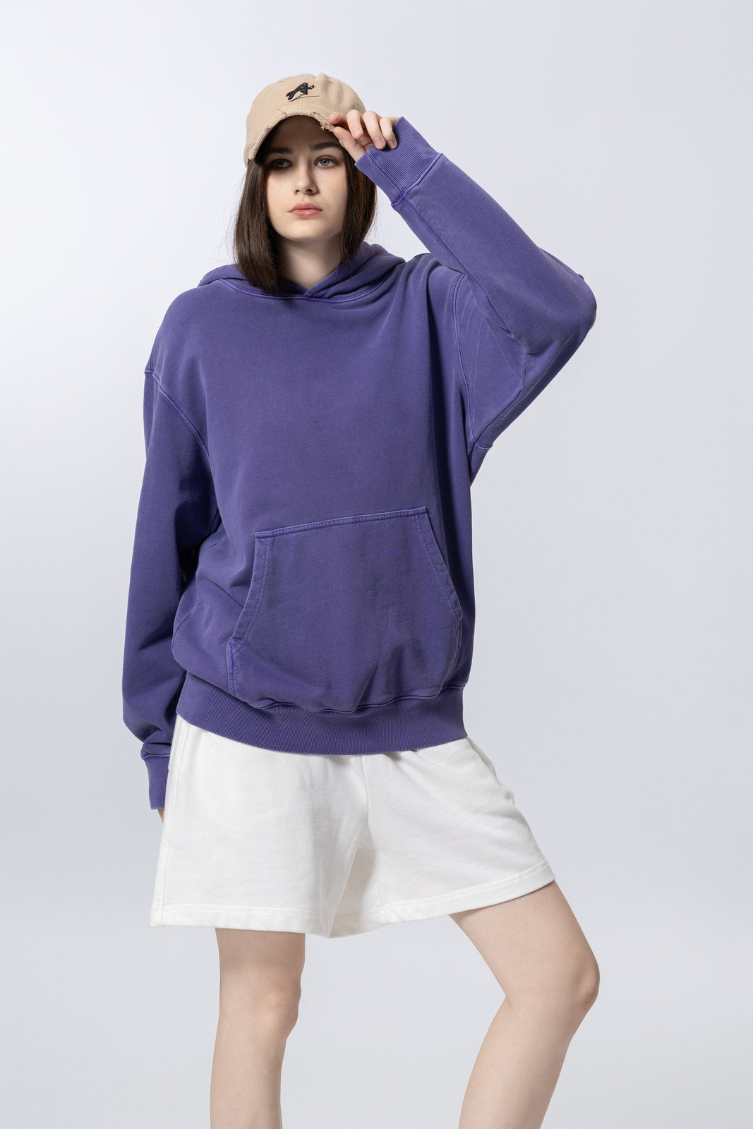 Washed Vintage Distressed Hoodie for women and men AFXWY004