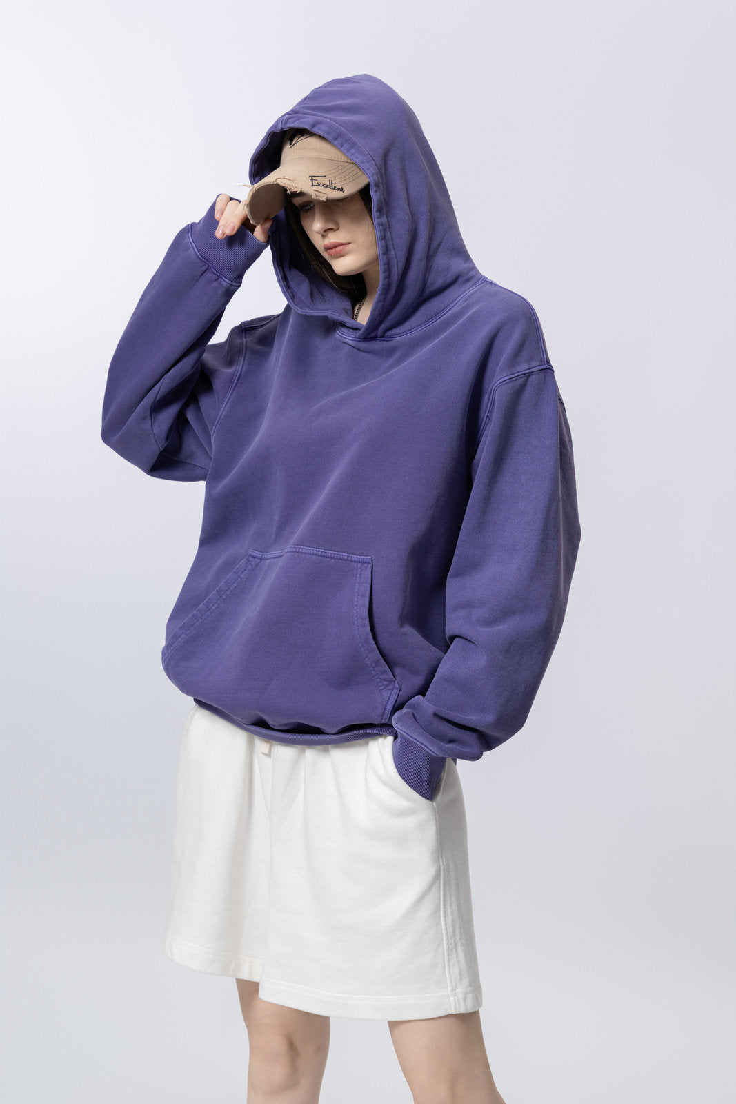 Washed Vintage Distressed Hoodie for women and men AFXWY004