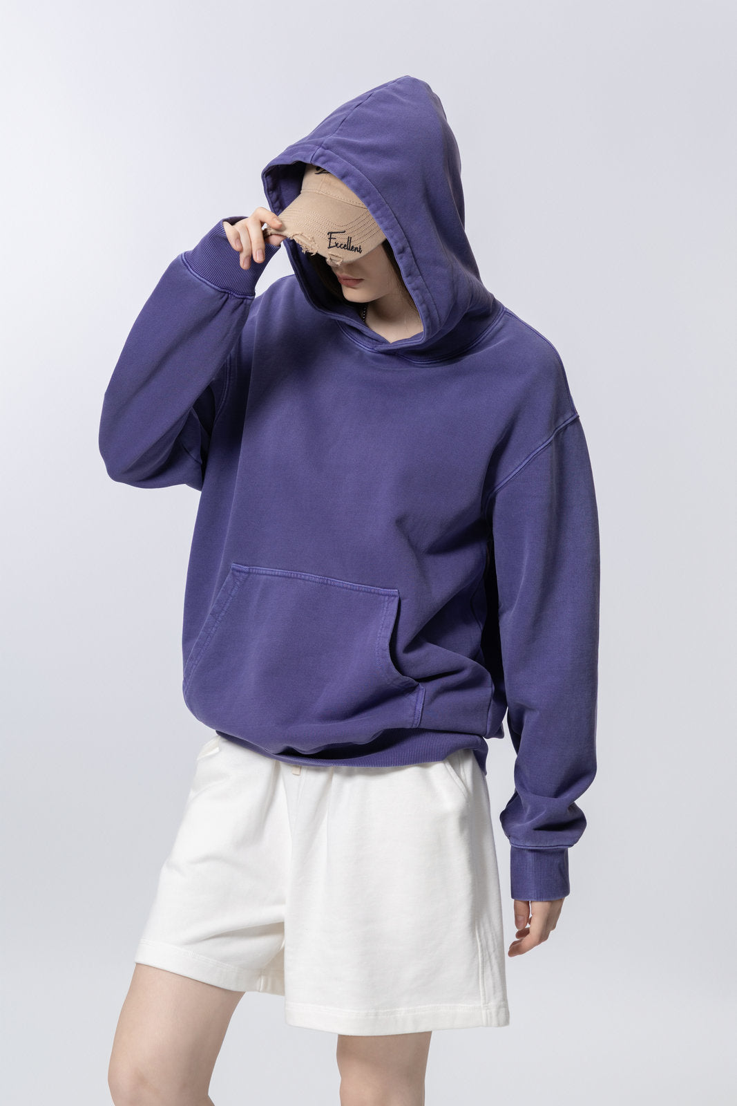 Washed Vintage Distressed Hoodie for women and men AFXWY004