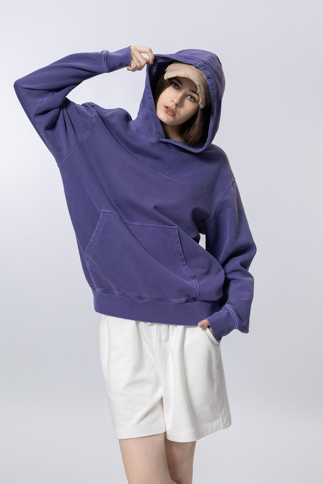 Washed Vintage Distressed Hoodie for women and men AFXWY004