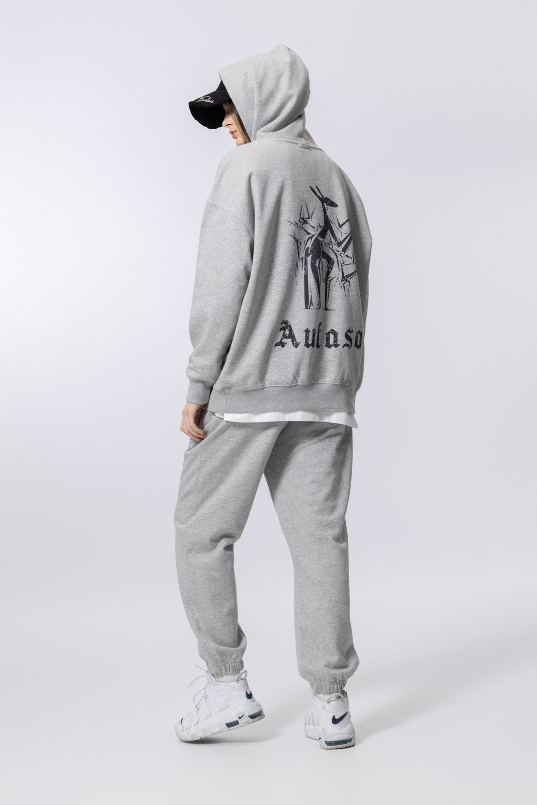 Washed Vintage Distressed Hoodie for women and men AFXWY001