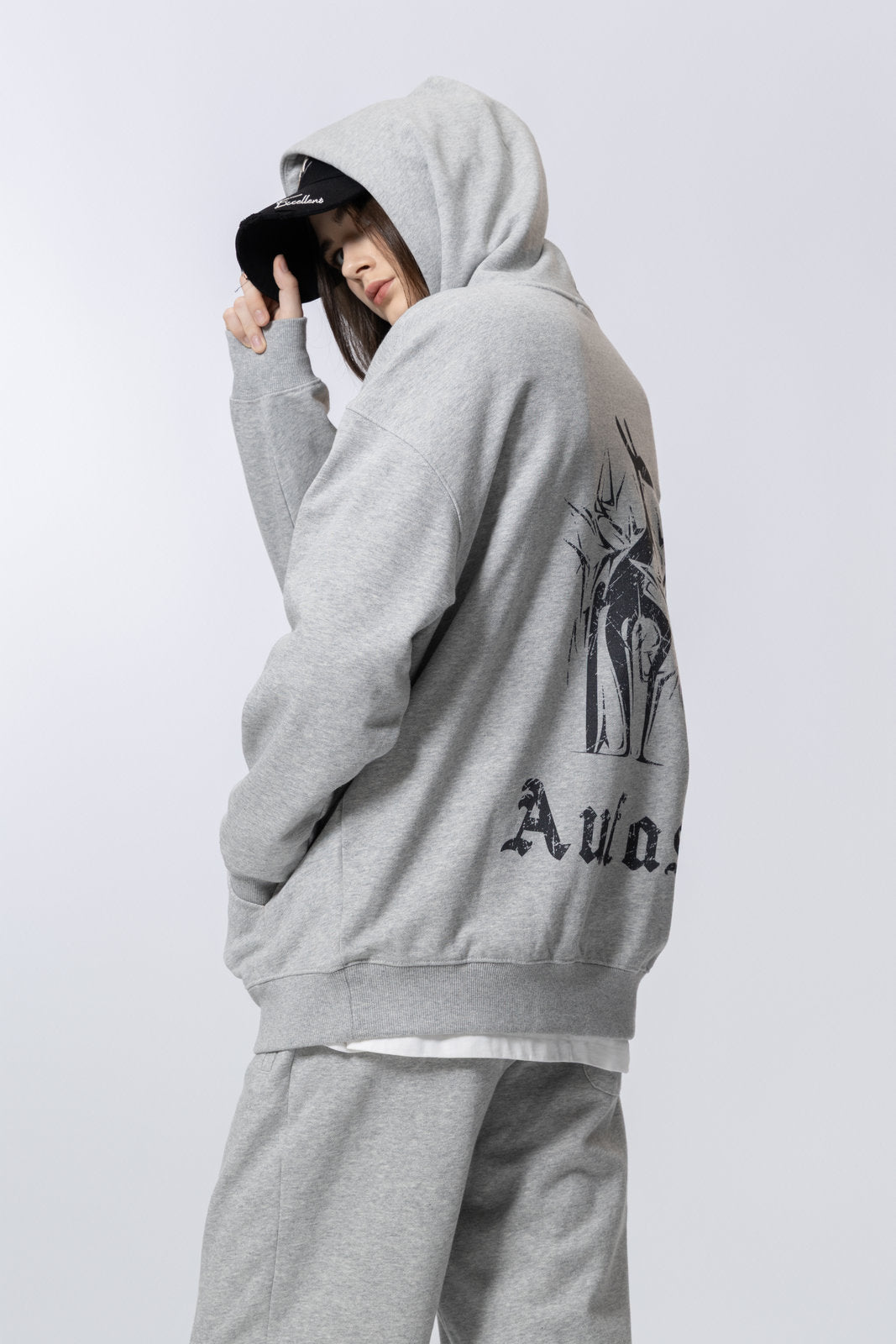 Washed Vintage Distressed Hoodie for women and men AFXWY001