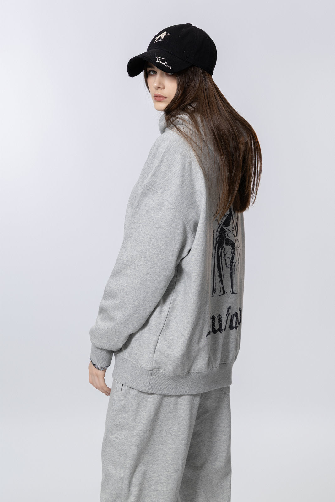 Washed Vintage Distressed Hoodie for women and men AFXWY001