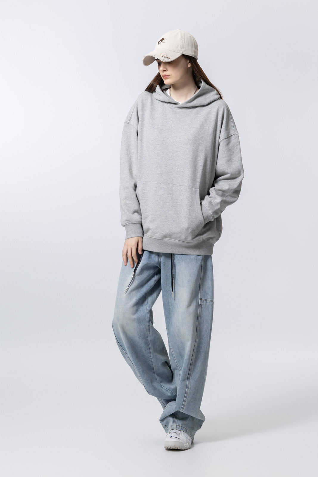 Washed Vintage Distressed Hoodie for women and men AFXWY001
