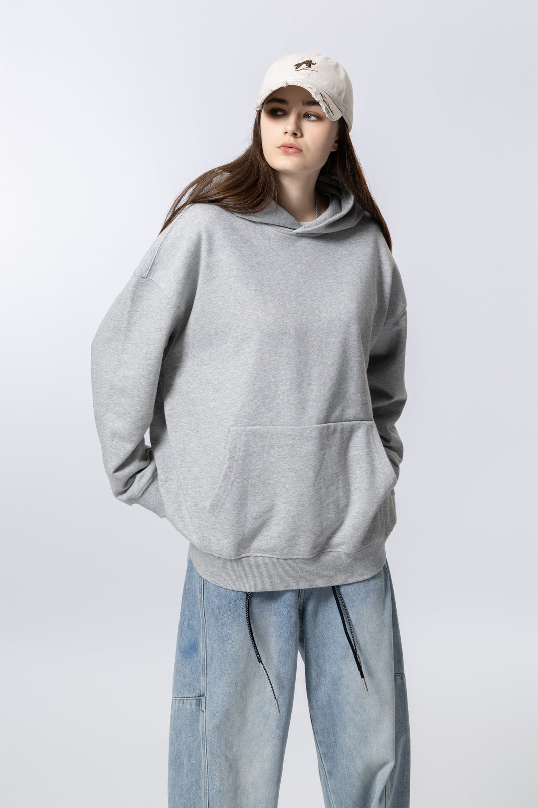 Washed Vintage Distressed Hoodie for women and men AFXWY001
