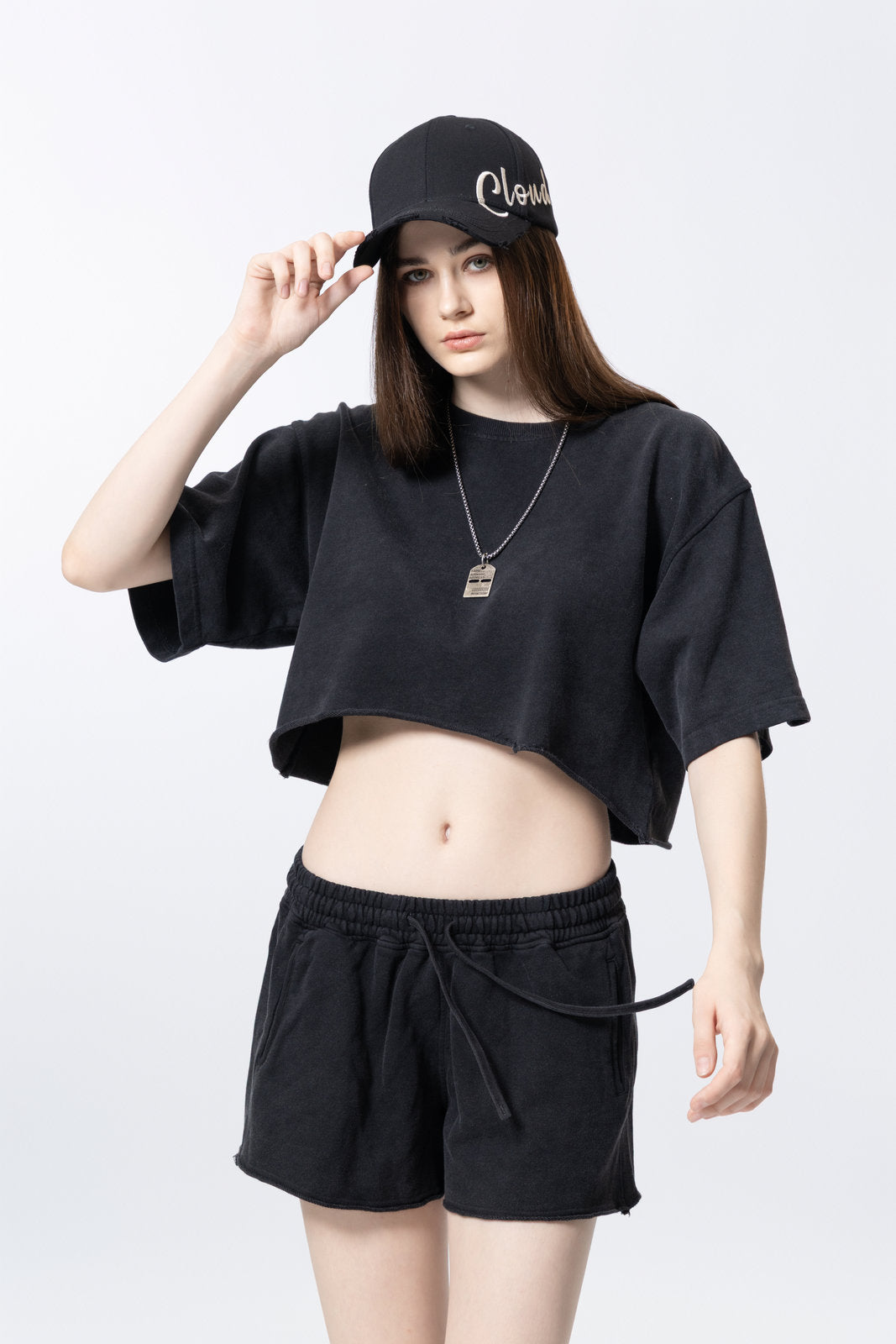 Athletic shorts for women AFXDK002
