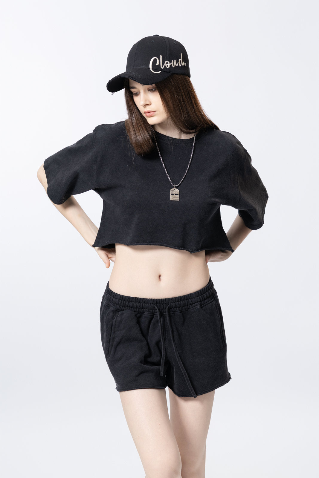 Athletic shorts for women AFXDK002