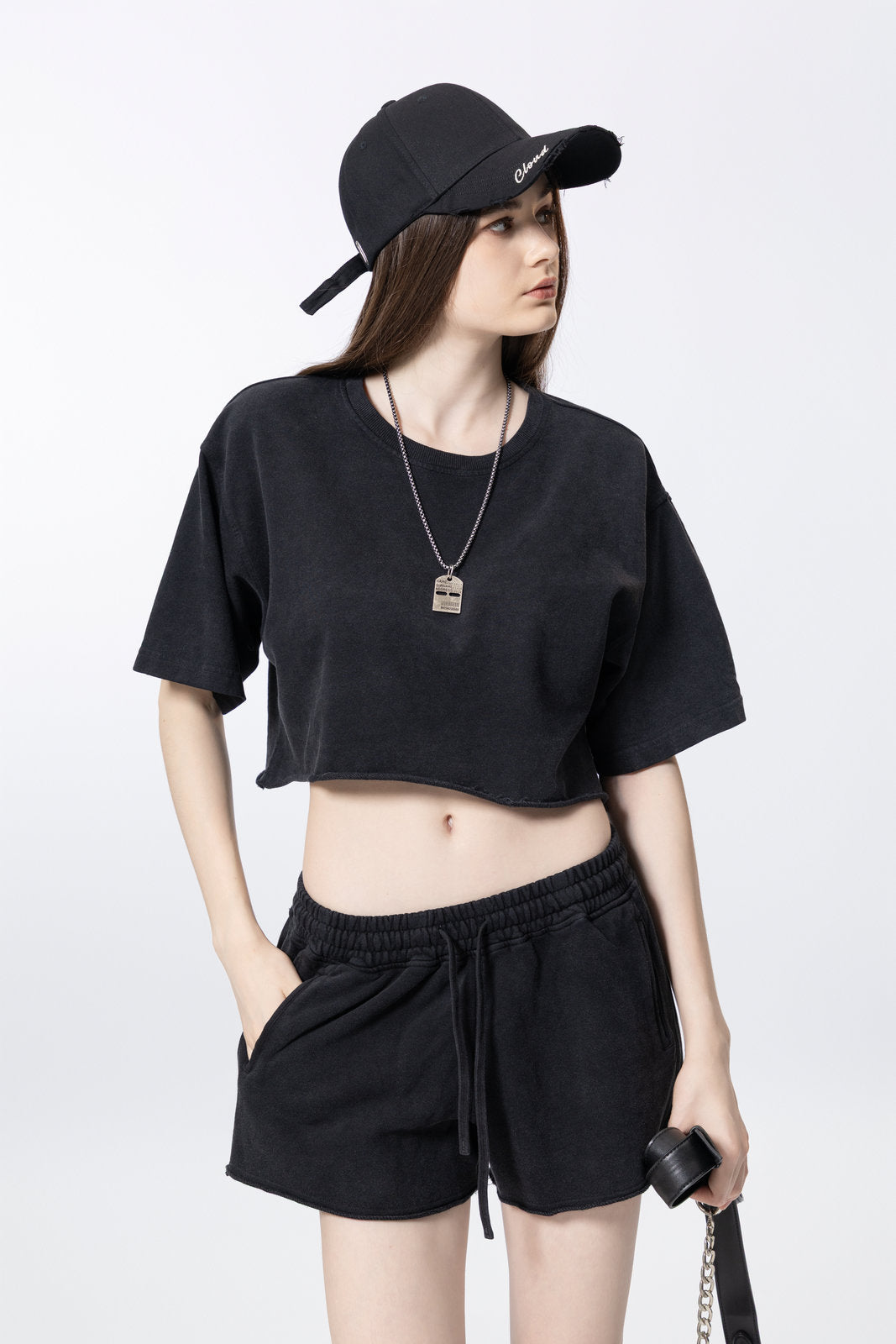 Athletic shorts for women AFXDK002
