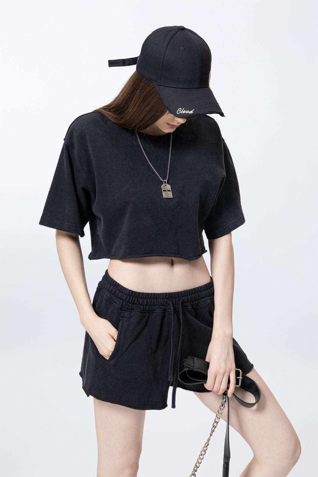 Athletic shorts for women AFXDK002